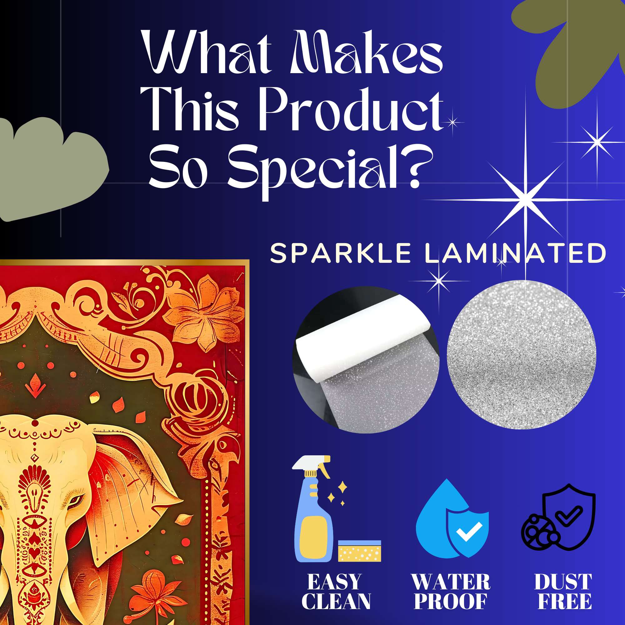 Set of Six Wall Paintings for Wall Dacoration Golden Framed Wall Paintings for Living Room & Bedroom Wall Art for Home Decoration & Office Wall Décor (13x10 inch CH-GD6-8) - Image 3