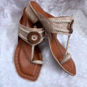 Rustic Petal Comfort Sandals